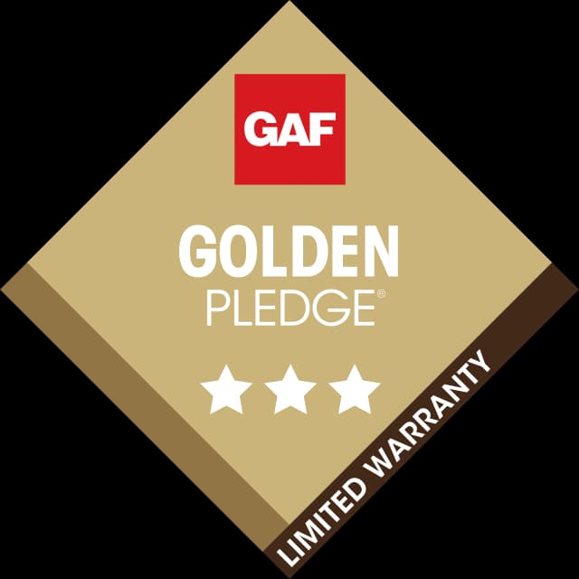 GAF golden pledge logo